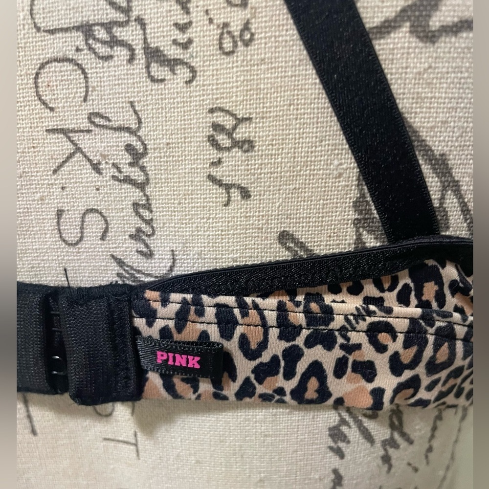 Victoria's Secret Tan and Black Leopard Print Bralette - Picture 7 of 8